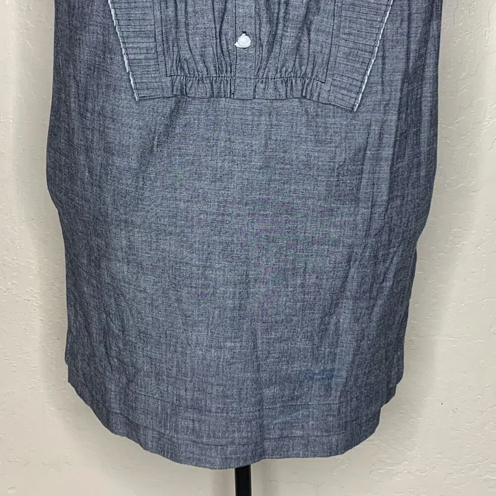 Coach Blue Chambray Short Prairie Dress Women’s Size 8 NWOT MSRP $498 - Picture 3 of 10